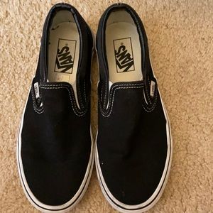 Black slip on vans